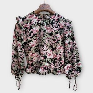 Walter Baker Femme Floral Cropped Blouse